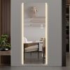 65*21in Led mirror full length,Frameless full-length mirror,Wall Mounted Mirror with Light,three-color changing light,Explosion-proof glass