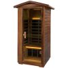 Red Cedar Single Outdoor Sauna Outdoor Indoor Wooden Sauna Room
