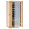 VEVOR Far Infrared Wooden Sauna Room Home Spa for 1 to 2 Person 1400W