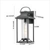 Outdoor Porch Lights, Textured Black Exterior Lighting Fixtures Wall Mount, Modern Outdoor Wall Sconce Lantern for House, Front Porch