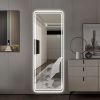 64"x21" Full Length Floor Mirror LED Whole Body Mirror, Wall Mounted Mirror with Lights, Bedroom Full Size Body Mirror with Dimming & 3 Color Modes