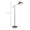 Floor Lamps for Living Room, Industrial Standing Lamp with Balance Arm, Adjustable Head, 31.5"x11.75"x65", Black