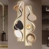 39.4" Modern Abstract Geometric Multi-color Acrylic Wall Art with LED Backlighting