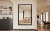 60"x40" Oversized Modern Rectangle Bathroom Mirror with Black Frame Decorative Large Wall Mirrors for Bathroom Living Room Bedroom Vertical or Horizon