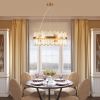 23.6 Inches Luxury Chandeliers Crystal Living Room Bedroom Decorative Lights Simple Modern Dining Room LED Lighting