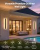 Outdoor Wall Light, 23.6 Inch, Long Strip Modern Exterior Wall Sconce Light Fixtures, 3000K Warm White, IP65 Waterproof