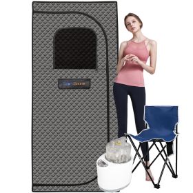 Sojourner Portable Sauna for Home - Steam Sauna Tent, Personal Sauna - Sauna Heater, Tent, Chair (Color: as Pic)
