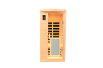 Low EMF Front door with heating panel One people Hemlock Far-infrared Indoor sauna room