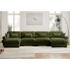 U Shaped Sectional Sofa Cloud Couch with Movable Ottomans