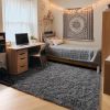 Rugs for Living Room,Grey Fluffy Carpet Large Fuzzy Plush Shag Comfy Soft, Non-Slip Indoor Floor Carpet,Room,Bedroom,Playroom, Home Decor Aesthetic
