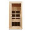 One person Far infrared Hemlock standard indoor sauna room