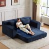 Loveseat Sofa, Comfortable Deep Seat Sofa Bed, Modern Small Corduroy Couch for Living Room Bedroom,Reversible Cushion with Pillows