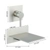 Single Handle Wall Mount Spout Waterfall Bathroom Faucet in Brushed Nickel