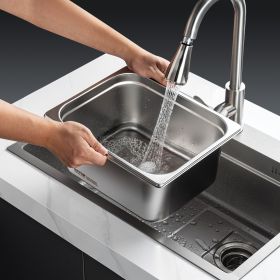 6 Pack Hotel Pans, 1/2 Size Anti-Jam Steam Pan, 0.8mm Thick Stainless Steel Restaurant Steam Table Pan, 6-Inch Deep Commercial Table Pan, Caterin (Option: Natural)